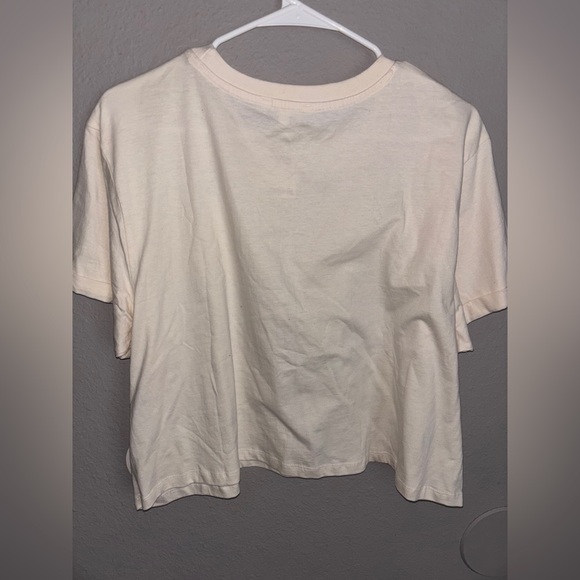 NWT love peace and lazy days cropped top with distressing in apricot antique XL! - Picture 13 of 16